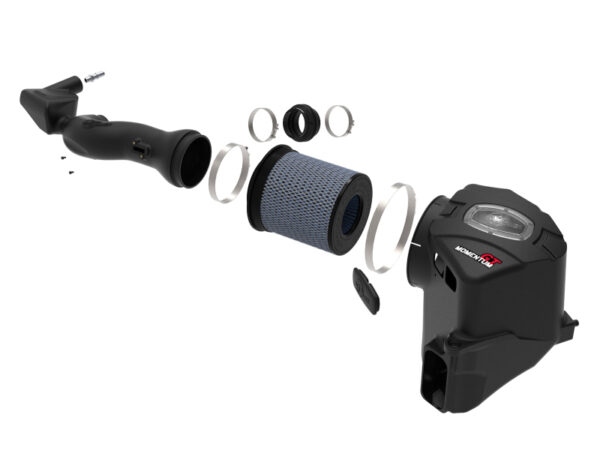 '+2019 GM Silverado/Sierra 1500 V6-4.3L/V8-5.3/6.2L aFe Momentum GT Pro 5R Cold Air Intake System 50-70044R - Image 2
