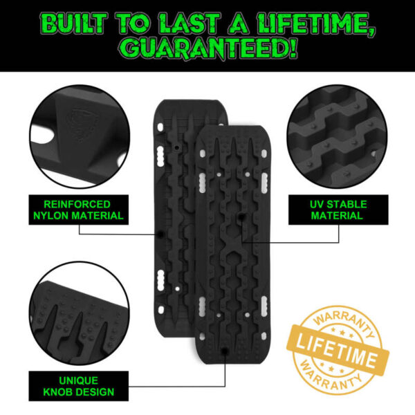 Recovery Traction Boards - Black (Pair) Rhino USA - Image 3