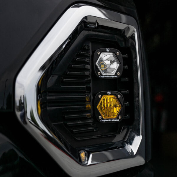 19+ GMC 1500 S1 Fog Pocket Mount Kit Clear Spot / Amber Wide Cornering Baja Designs - Image 2
