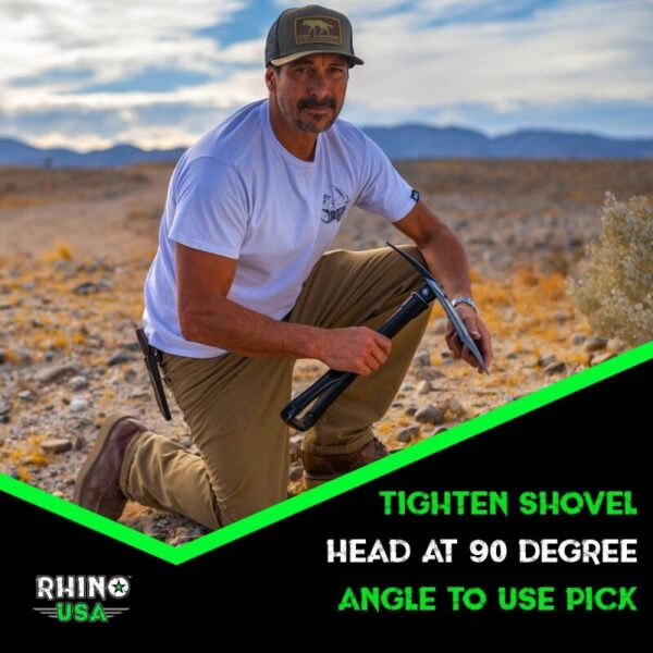 Folding Recovery Shovel W/Pick - Rhino USA - Image 7