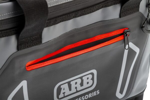 ARB Cooler Bag Charcoal w/ Red Highlights 15in L x 11in W x 9in H Holds 22 Cans - Image 6