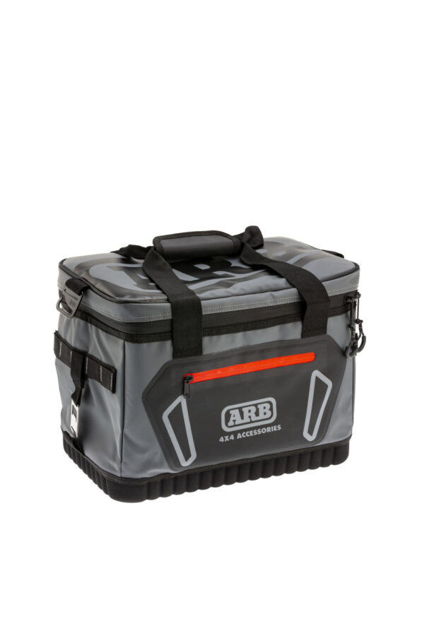 ARB Cooler Bag Charcoal w/ Red Highlights 15in L x 11in W x 9in H Holds 22 Cans - Image 2