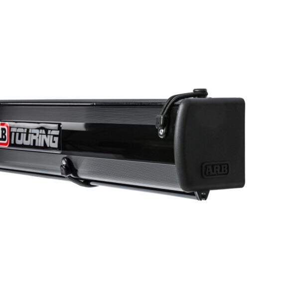 ARB Aluminum Awning, Black Frame, 8.2FT x 8.2FT, Installed with LED Light Strip - Image 3