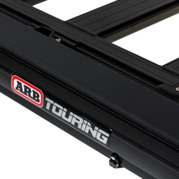 ARB Aluminum Awning, Black Frame, 8.2FT x 8.2FT, Installed with LED Light Strip - Image 4