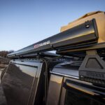 ARB Aluminum Awning, Black Frame, 8.2FT x 8.2FT, Installed with LED Light Strip - Image 6