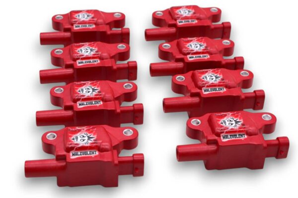 '+2014 GMC Chevrolet Silverado/Sierra 1500 Malevolent Coil Packs - Red (Set of 8) Granatelli Motor sport - Image 4