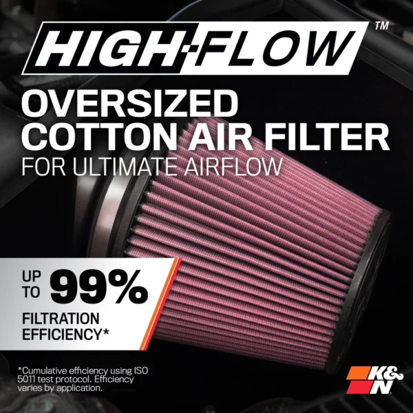 '+2019 Chevrolet / GMC 1500 V8-5.3/6.2L F/I Aircharger Performance Intake K&N 63-3109 - Image 2