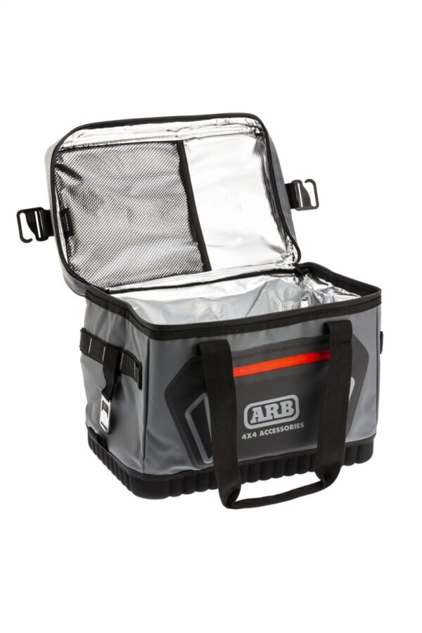ARB Cooler Bag Charcoal w/ Red Highlights 15in L x 11in W x 9in H Holds 22 Cans - Image 4