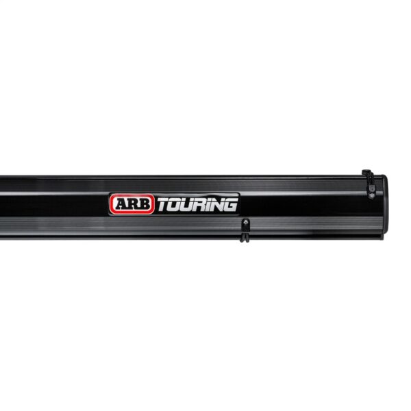 ARB Aluminum Awning, Black Frame, 8.2FT x 8.2FT, Installed with LED Light Strip - Image 2