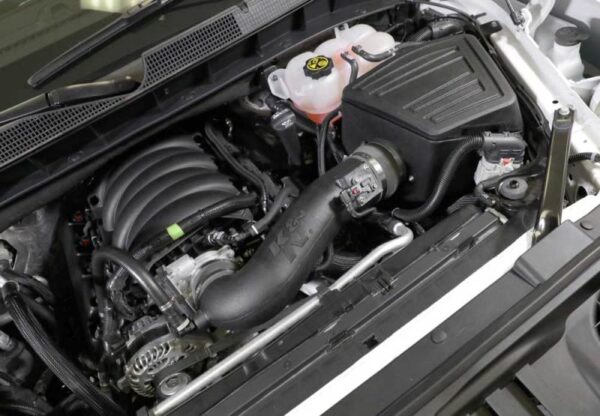 '+2019 Chevrolet / GMC 1500 V8-5.3/6.2L F/I Aircharger Performance Intake K&N 63-3109 - Image 4