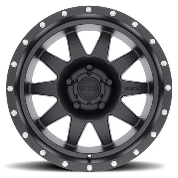Method MR301 The Standard 17x9 -12mm Offset 5x5 94mm CB Matte Black Wheel - Image 2