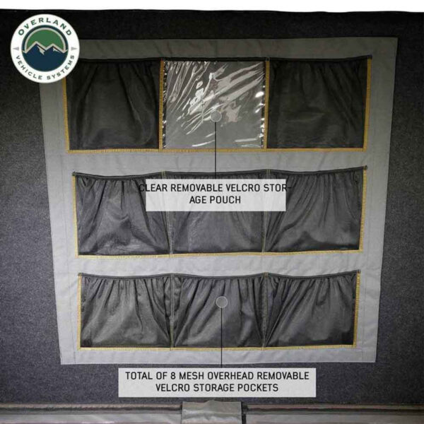 Aluminum Hard Shell Roof Top Tent, Grey Body & Green Trim - OVS 18109901 - Image 12