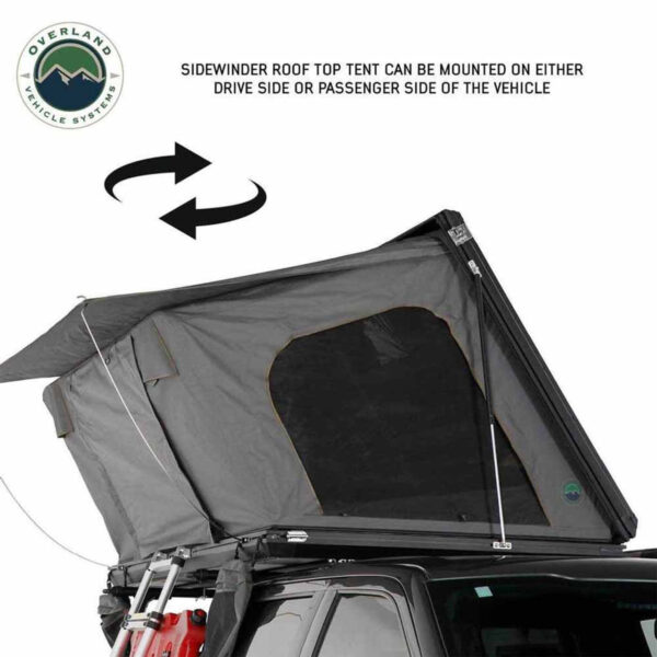 Aluminum Hard Shell Roof Top Tent, Grey Body & Green Trim - OVS 18109901 - Image 20