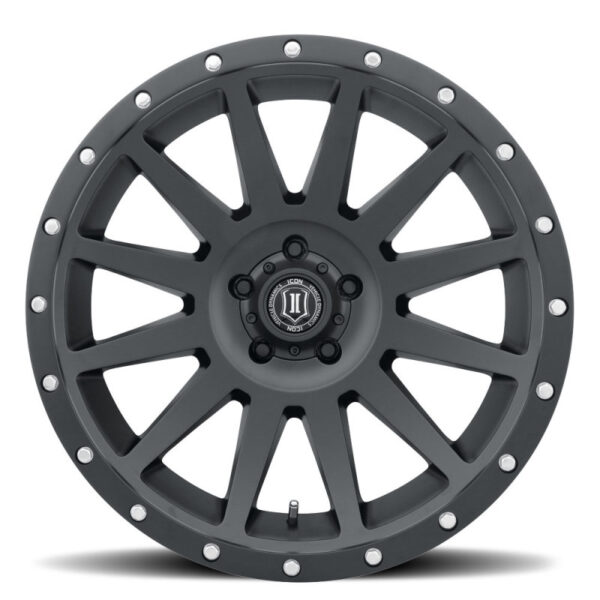 ICON Compression 20x10 5x5 -12mm Offset 5in BS 71.5mm Bore Satin Black Wheel - Image 2