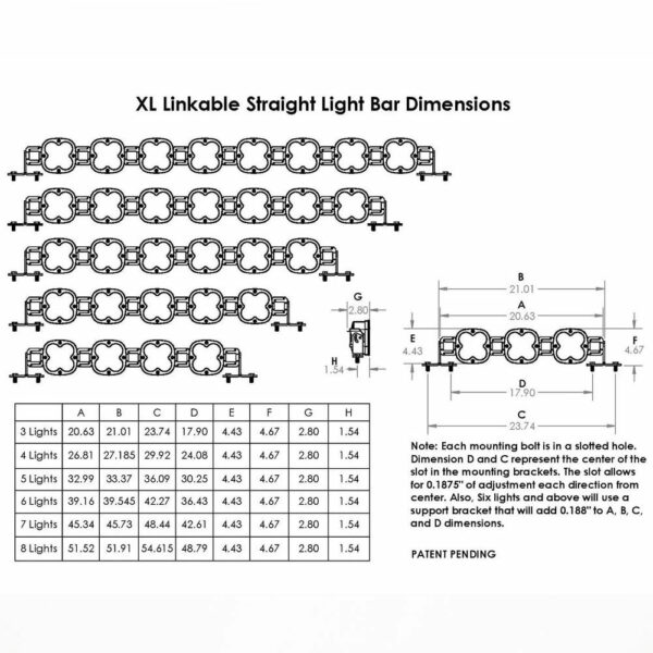 Baja Designs XL Linkable LED Light Bar - 7 XL Clear - Image 5