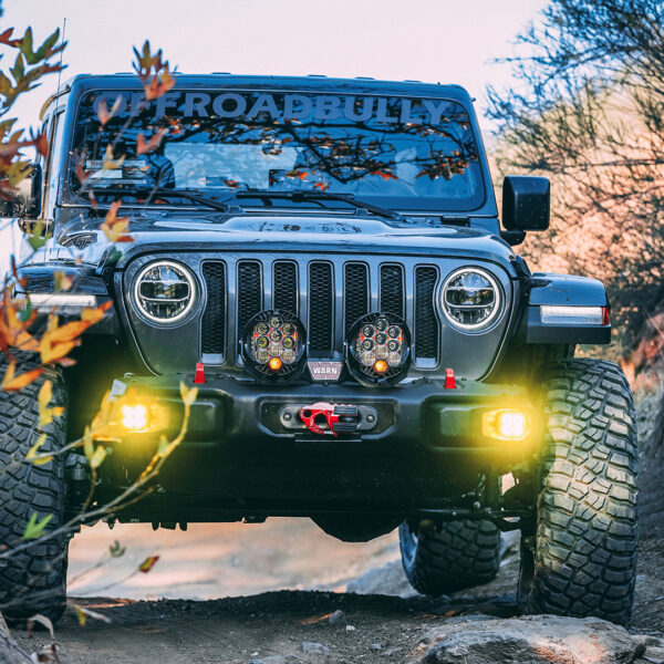 Baja Designs 2018+ Wrangler JL Rubicon Squadron-R Fog Light Pocket Kit - Amber - Image 2