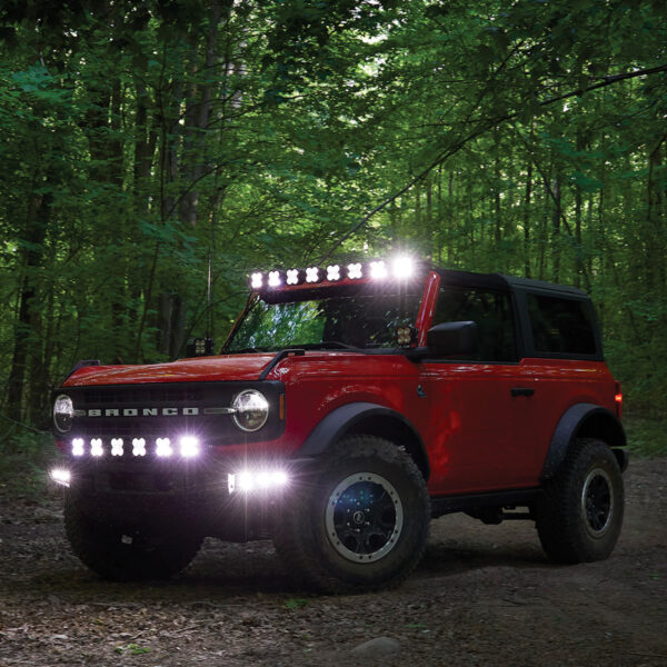Baja Designs 2021+ Ford Bronco 6 XL Linkable Light Bar Kit Steel Bumper Mount w/Upfitter - Image 5