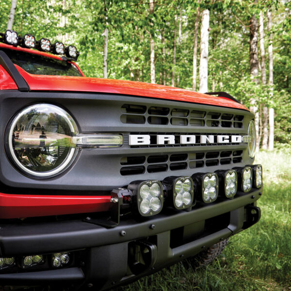 Baja Designs 2021+ Ford Bronco 6 XL Linkable Light Bar Kit Steel Bumper Mount w/Upfitter - Image 2