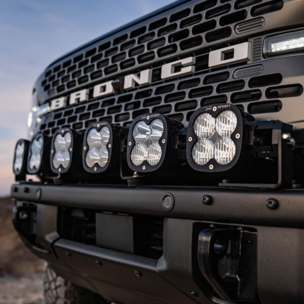 Baja Designs 2021+ Ford Bronco 6 XL Linkable Light Bar Kit Steel Bumper Mount w/Upfitter - Image 3