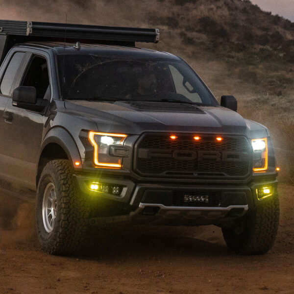 Baja Designs 17-20 Ford F-150 Raptor S2 SAE Pro Fog Pocket Kit - Amber - Image 3