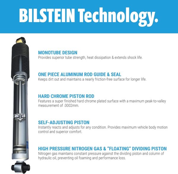 Bilstein 22-24 Toyota Tundra B8 5100 Shock Absorber - Rear - Image 3